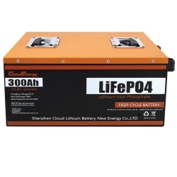 Cloudenergy 12V 300Ah LiFePO4 Battery Pack Backup Power, 3840Wh Energy, 6000 Cycles, Built-in 100A BMS