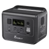 FOSSiBOT F800 Portable Power Station, 512Wh LiFePO4 Solar Generator, 800W AC Output, 200W Max Solar Input, 8 Outlets - Black