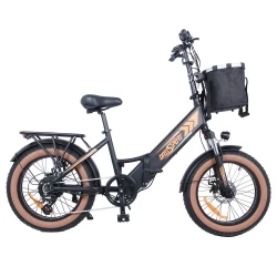ONESPORT OT29 20*4.0 dikke banden elektrische fiets, 250W (piek 750W), achteraandrijving, 32km/h max snelheid, 17Ah batterij