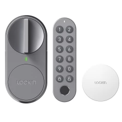 Lockin G30 Smart Türschloss, 3-in-1 Fingerabdrücke App-Steuerung Passwörter entriegeln
