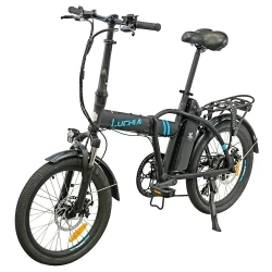 Luchia SIRIO Foldable Electric Bike, 250W Motor, 36V 10Ah Battery, 25km/h Max Speed, 55-65km Range