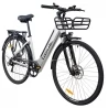 Luchia ARTURO City Electric Bike, 250W Motor, 10Ah Battery, 25km/h Max Speed, 65km Range - Grey
