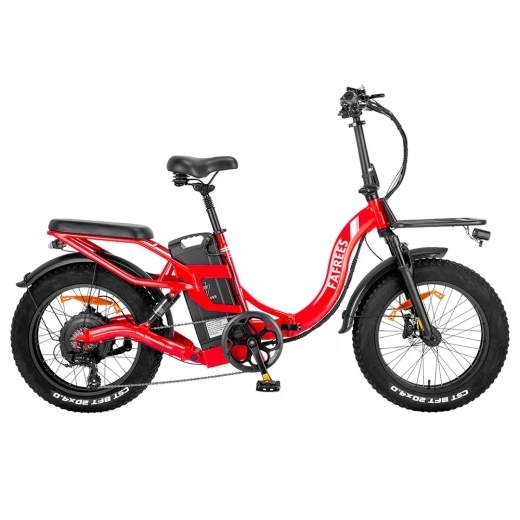 

Fafrees F20 X-Max 20*4.0 inch Fat Tire Foldable Electric Bike, 750W Motor, 30Ah Battery, Max Speed 25km/h - Red