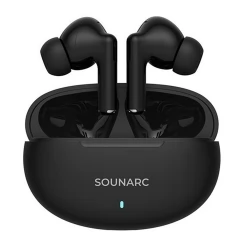 Sounarc Q1 InEar Kopfhörer mit Bluetooth 5.3 und 28h Spielzeit - Schwarz
