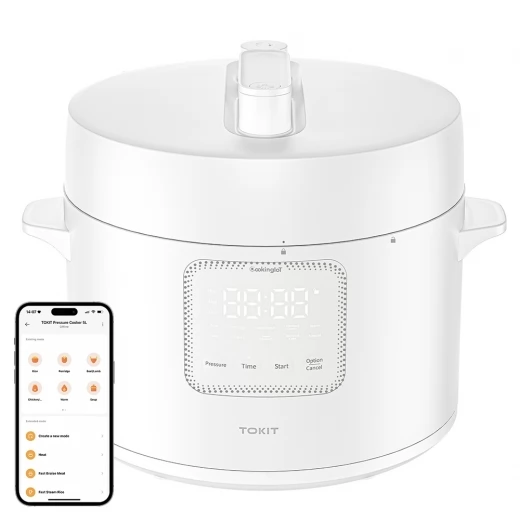 TOKIT MYL02M Electric Pressure Cooker, 5L Capacity, 14 Cooking Programmes, Non-Stick Coated Inner Pot