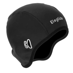 Eleglide QXE0024 Cycling Skull Cap with Adjustable Size, Glass-Compatible Design, Black