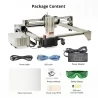 ATOMSTACK S40 PRO Laser Engraver Cutter with F30 Pro Air Assist Kit, 48W Laser Power, Fixed Focus, 400*400mm