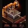 T-bao MN78 Mini PC, AMD Ryzen 7 7840HS Octa-Core 16 Threads Up to 5.1GHz, 16GB 512GB - White