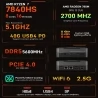 T-bao MN78 Mini PC, AMD Ryzen 7 7840HS Octa-Core 16 Threads Up to 5.1GHz, 16GB 512GB - White