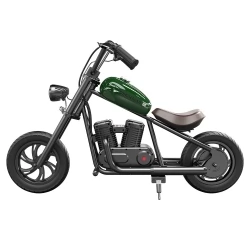 Hyper GOGO Challenger 12 Electric Motorcycle for Kids, 12in Tires, 160W Motor, 21.9V 5.2Ah Battery - Green