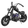 Hyper GOGO Cruiser 12 Plus Electric Motorcycle for Kids, 12 x 3" Tires, 160W, 5.2Ah, Bluetooth Speaker - Black