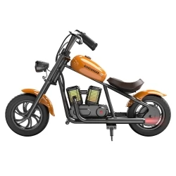 Hyper GOGO Challenger 12 Plus Elektrische Motorfiets voor Kinderen, 12 x 3" Banden, 160W, 5.2Ah, Luidspreker - Oranje