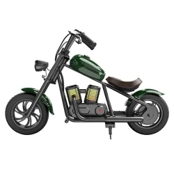 Hyper GOGO Challenger 12 Plus Elektro-Motorrad für Kinder, 12 x 3" Reifen, 160W, 5.2Ah, Lautsprecher - Grün