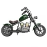 Hyper GOGO Challenger 12 Plus Elektrische Motorfiets voor Kinderen, 12 x 3" Banden, 160W, 5.2Ah, Luidspreker - Groen