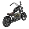 Hyper GOGO Challenger 12 Plus Elektrische Motorfiets voor Kinderen, 12 x 3" Banden, 160W, 5.2Ah, Luidspreker - Zwart