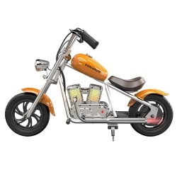 Hyper GOGO Challenger 12 Plus Elektro-Motorrad mit App für Kinder, 12 x 3" Reifen, 160W, 5.2Ah, Lautsprecher - Orange