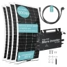 LANPWR 800W Balcony Power Plant with 4 x 200W Flexible Solar Panels, 23% Solar Conversion Efficiency