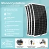 LANPWR 800W Balcony Power Plant with 4 x 200W Flexible Solar Panels, 23% Solar Conversion Efficiency