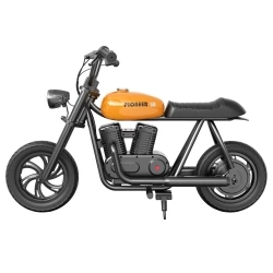 HYPER GOGO Pioneer 12 Electric Chopper Motorcycle for Kids, 21.9V 5.2Ah 160W, 12'x3' Tires, 12KM - Orange