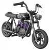 HYPER GOGO Pioneer 12 Plus Electric Chopper Motorcycle for Kids, 21.9V 5.2Ah 160W, 12'x3' Tires, 12KM - Black