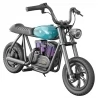 HYPER GOGO Pioneer 12 Plus Electric Chopper Motorcycle for Kids, 21.9V 5.2Ah 160W, 12'x3' Tires, 12KM - Blue