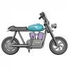 HYPER GOGO Pioneer 12 Plus Electric Chopper Motorcycle for Kids, 21.9V 5.2Ah 160W, 12'x3' Tires, 12KM - Blue