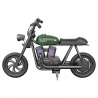 HYPER GOGO Pioneer 12 Plus Electric Chopper Motorcycle for Kids, 21.9V 5.2Ah 160W, 12'x3' Tires, 12KM - Green