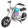 HYPER GOGO Pioneer 12 Plus with App Electric Motorcycle for Kids, 5.2Ah 160W with 12'x3' Tires, 12KM Top Range - Blue
