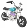 HYPER GOGO Pioneer 12 Plus met App Elektrische Motorfiets voor Kinderen, 5.2Ah 160W met 12'x3' Banden, 12KM Topbereik - Blauw