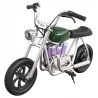 HYPER GOGO Pioneer 12 Plus with App Electric Motorcycle for Kids, 5.2Ah 160W with 12'x3' Tires, 12KM Top Range - Green