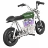 HYPER GOGO Pioneer 12 Plus met App Elektrische Motorfiets voor Kinderen, 5.2Ah 160W met 12'x3' Banden, 12KM Topbereik - Groen