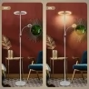 FIMEI MF18813 Floor Lamp with Reading Light, Eye Protection, 4 Color Temperatures, Infinite Dimmable - Grey
