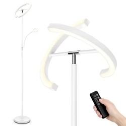FIMEI MF18813 Floor Lamp with Reading Light, Eye Protection, 4 Color Temperatures, Infinite Dimmable, Touch Control