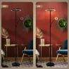 FIMEI MF18813 Floor Lamp with Reading Light, Eye Protection, 4 Color Temperatures, Infinite Dimmable, Touch Control - Black