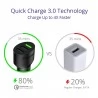 Tronsmart Quick Charge 3.0 33W 2 poorts USB autosnellader