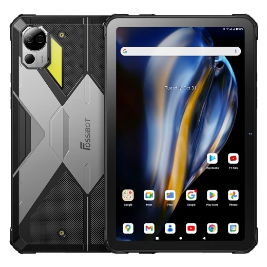 FOSSiBOT DT2 Rugged Tablet, Android 13.0, 10.4 Inch 2K IPS Touchscreen, MT8781 Octa Core 2.0GHz, 12GB 256GB - Grey