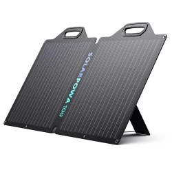 Bigblue SolarPowa 100 100W Foldable Solar Panel with Kickstands, 23.5% Energy Conversion Rate, IP65 Waterproof