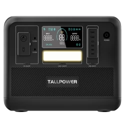 TALLPOWER V2000 draagbare energiecentrale, 1536Wh LiFePo4 zonnegenerator, 2000W AC uitgang