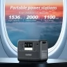 TALLPOWER V2000 Portable Power Station, 1536Wh LiFePo4 Solar Generator, 2000W AC Ausgang