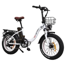DRVETION CT20 Foldable Electric Bike, 20*4.0inch Fat Tire, 750W Motor, 48V 20Ah Battery, 45km/h Max Speed