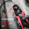 KAIWEETS KDC01 Draht-Crimpwerkzeugsatz, AWG 23-7 selbsteinstellend, mit 1200 Stück Kabelschuhen
