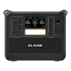 VLAIAN W2000 tragbare PowerStation, 1536Wh LiFePo4, 1,5h Schnellladung - Schwarz