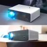 VIVIBRIGHT D5000 Projector, 1080P HD 600 ANSI Lumens Vertical Keystone Correction 10W Speaker - White