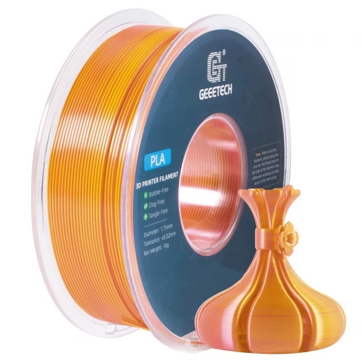 Geeetech Dual Color Silk PLA Filament 1kg - Gold und Kupfer
