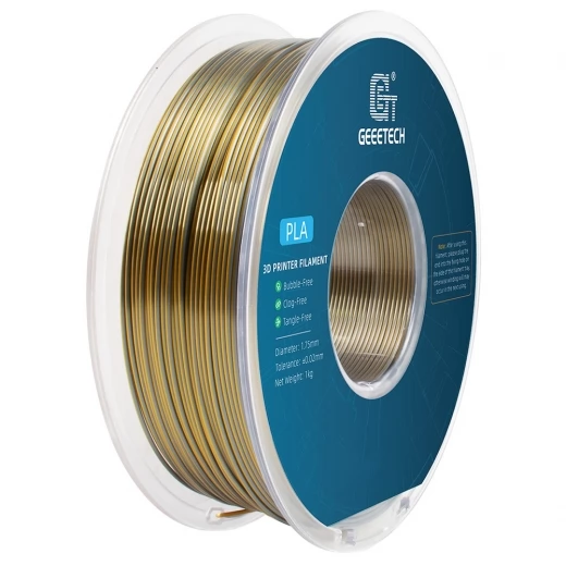 Geeetech Dual Color Silk PLA Filament 1kg - Gold and Silver
