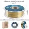 Geeetech Dubbel Kleurig Silk PLA Filament 1kg - Goud en Zilver
