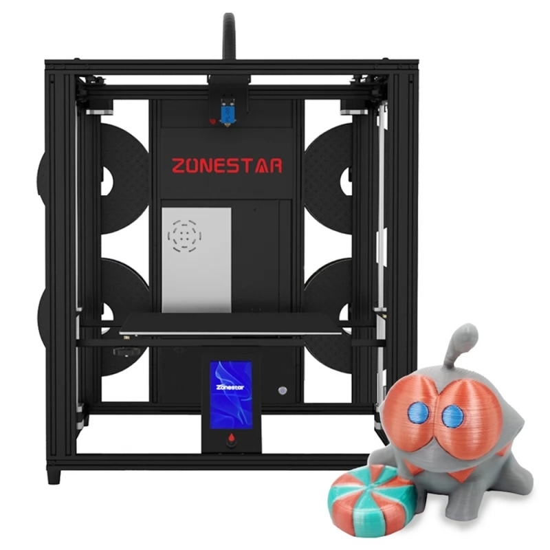 Zonestar Z9V5MK6 4 Extruders 3D Printer, 4 in 1 out Color-Mixing