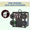 Zonestar Z9V5MK6 4 Extruders 3D Printer, 4 in 1 out Color-Mixing, Auto Leveling, 32Bit Mainboard