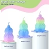 ERYONE Matte PLA Filament 1kg - Rainbow Watercolor Five Colors (Pink/Purple/Blue/Green/Lemon Yellow)
