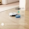 Tesvor S7 Pro AES Robot Vacuum Cleaner with Automatic Empty Station, Mopping Function, 6000Pa Suction - White